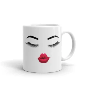 Red Lips and Lashes Mug