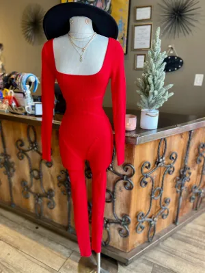 Red Long Sleve Jumper