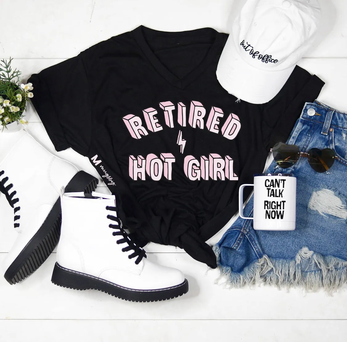 Retired Hot Girl Tee