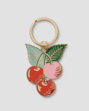 Rifle Paper Co. Cherries Enamel Keychain