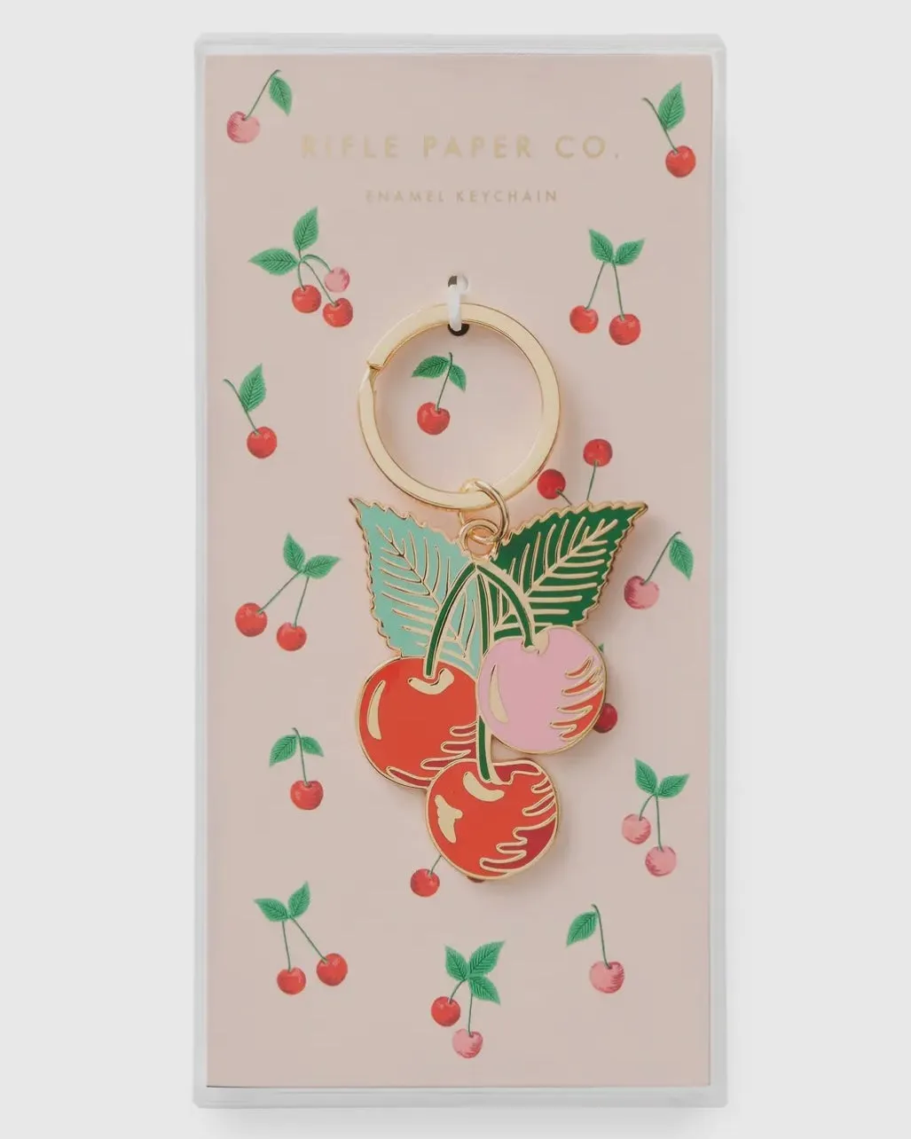 Rifle Paper Co. Cherries Enamel Keychain