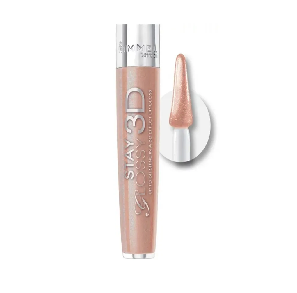 Rimmel London Stay Glossy 3D Lip Gloss, Popcorn for 2 # 113