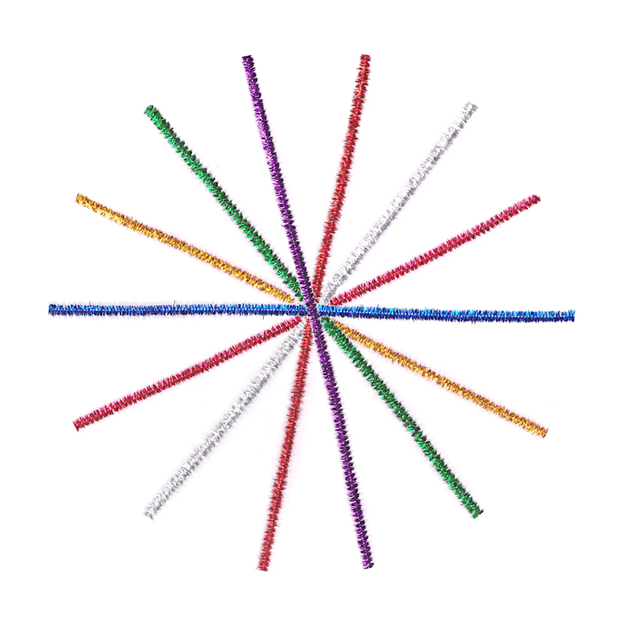 Roaa Glitter Craft Stems Pipe Cleaner Pack of 25