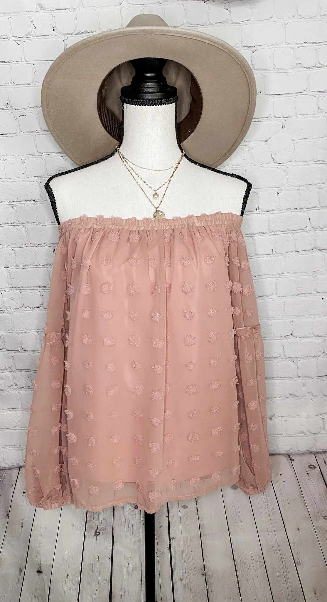 Rosé All Day Off The Shoulder Top