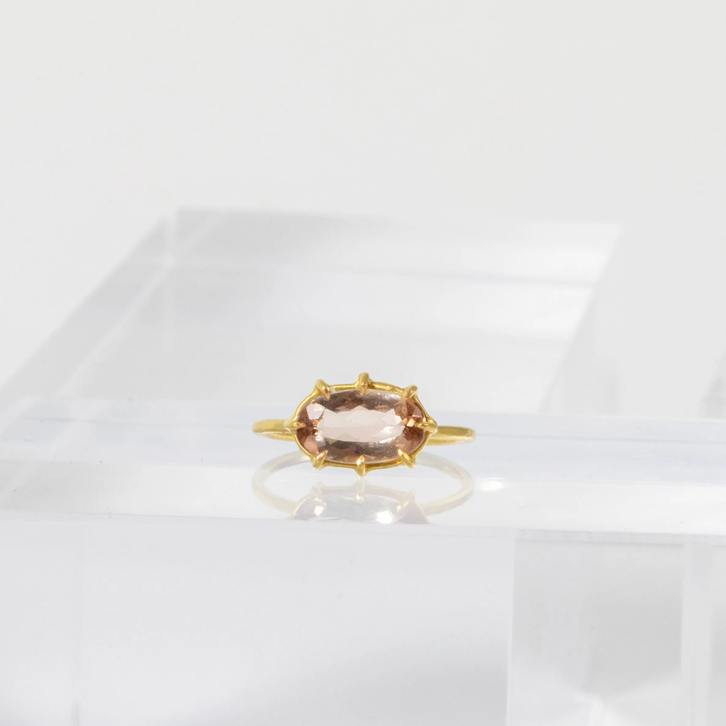 Rosanne Pugliese <br> 18k Scapolite East West Ring