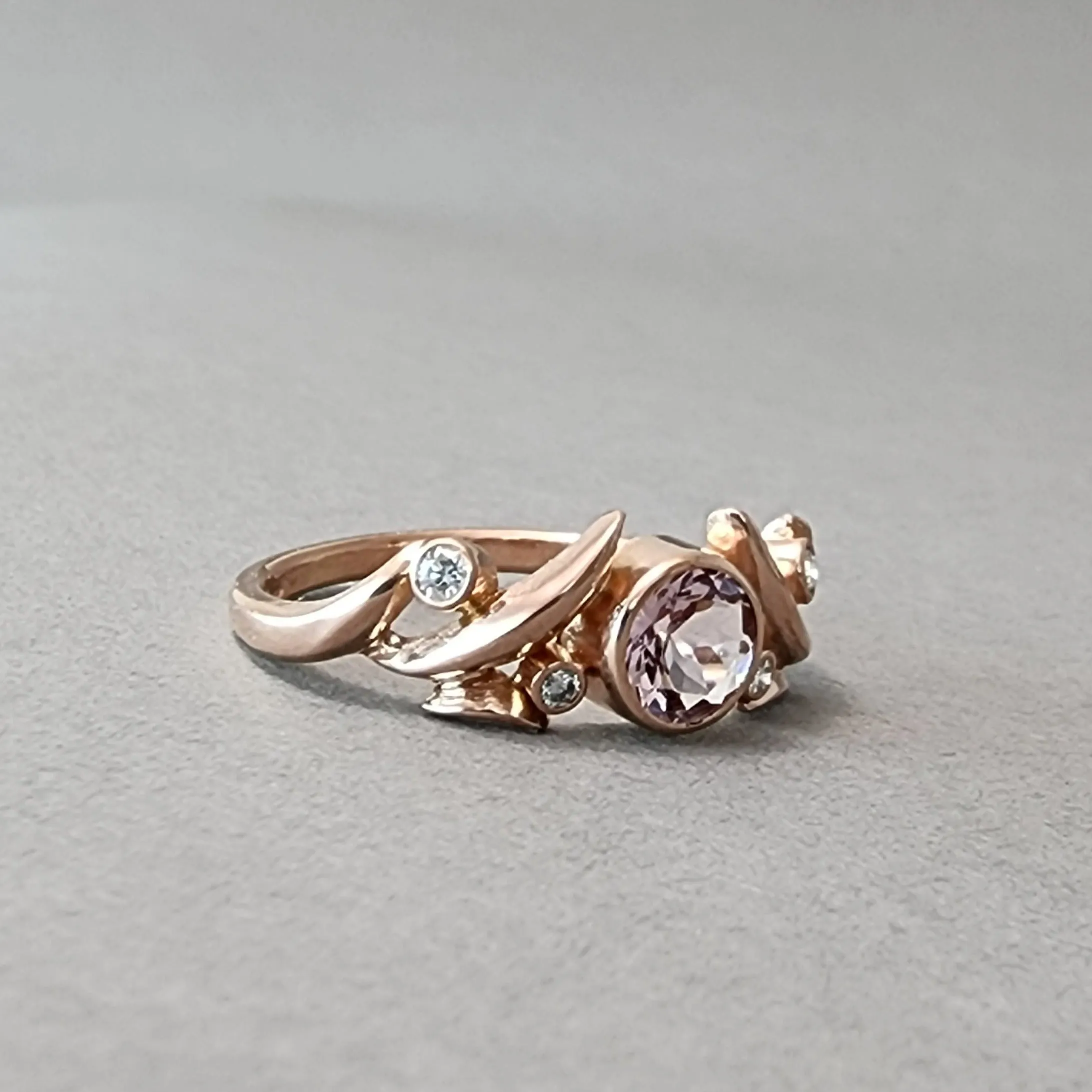 ROSE GOLD & MORGANITE SET