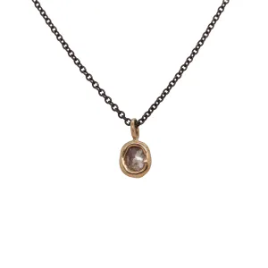 Rosecut Grey Diamond Portal Necklace