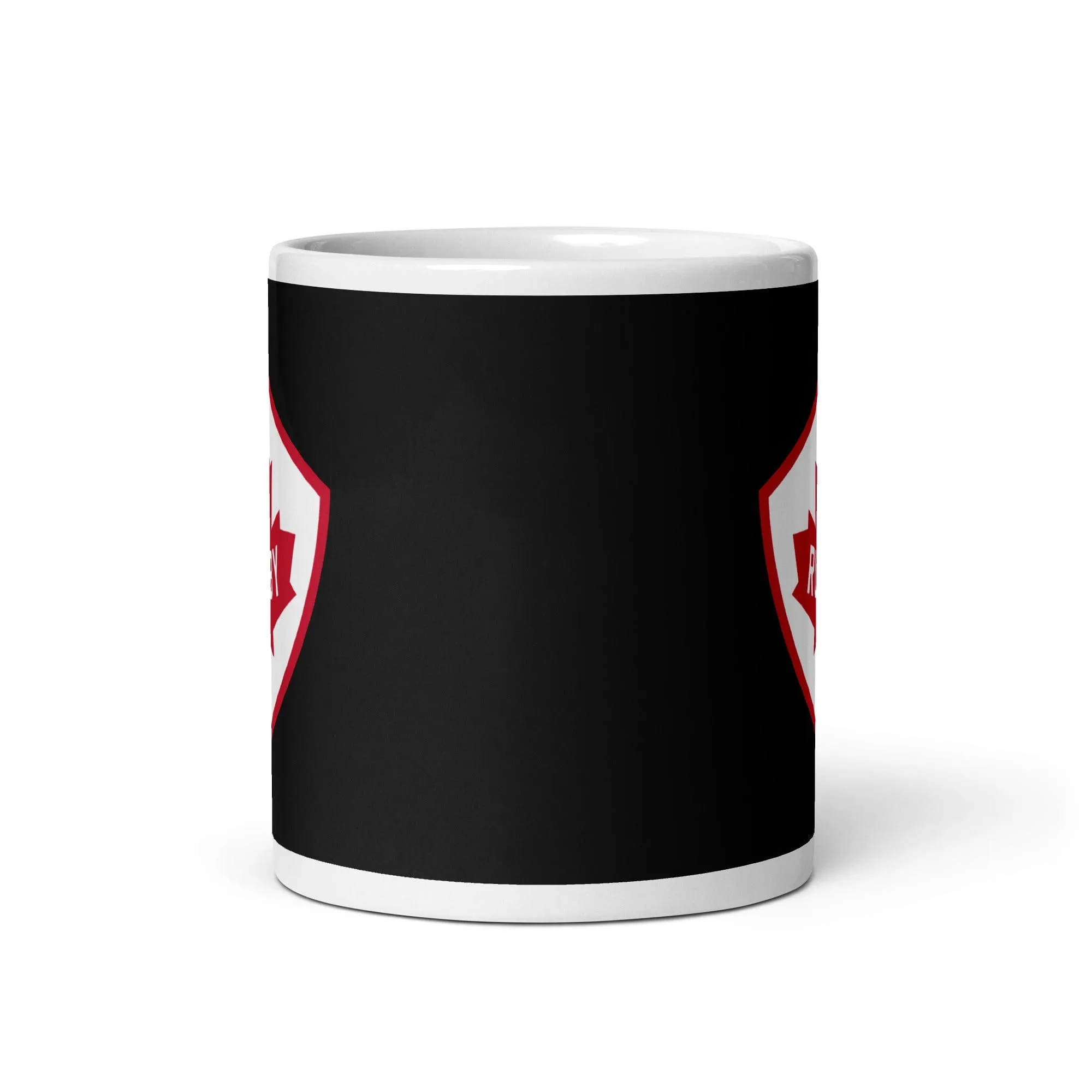 Rugby Canada White/Black Glossy Mug