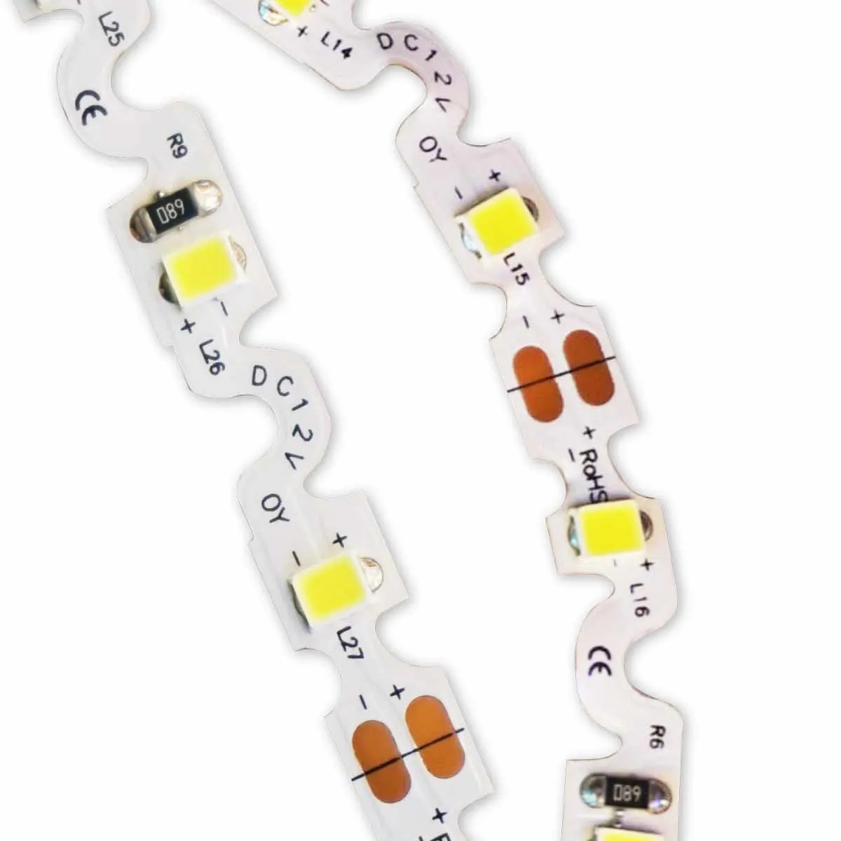 S-Type LED Strip | IP20 | 12v | 6mm | Cut every 50mm | 60LEDs p/m | 9.6w p/m | p/metre & reel