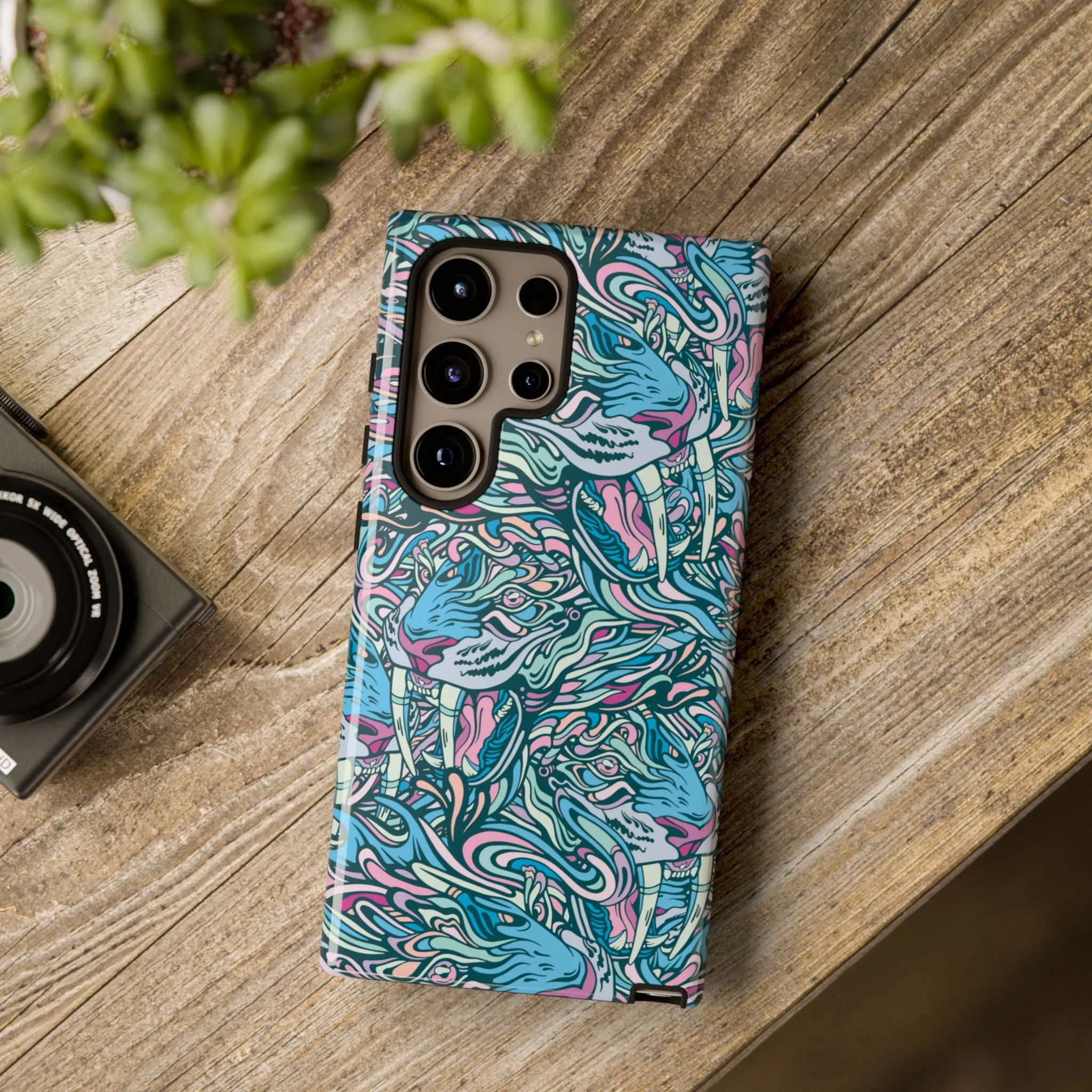 SABERTOOTH BY CHAYA AV PHONE CASE - iPHONE GALAXY PIXEL PHONE CASE