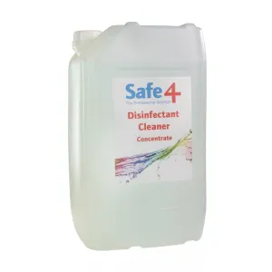 Safe4 Concentrated Disinfectant - Clear, 25L
