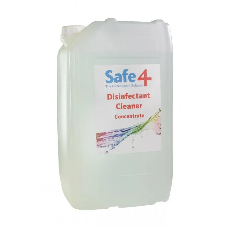 Safe4 Concentrated Disinfectant - Clear, 25L