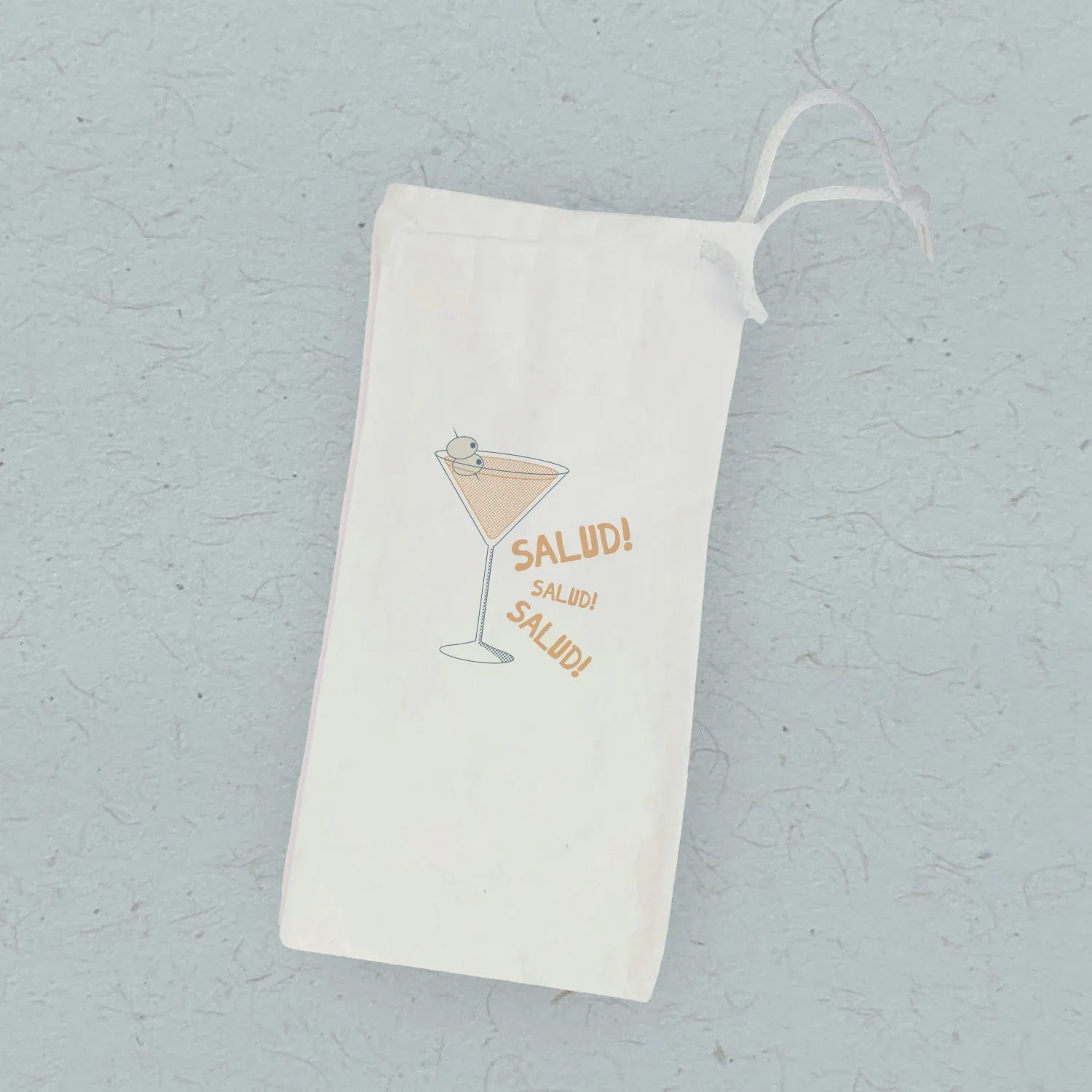 Salud - Canvas Wine Bag