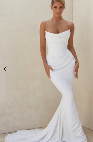 Satin  Stretchy Sleeveless Lace Up Back Dress