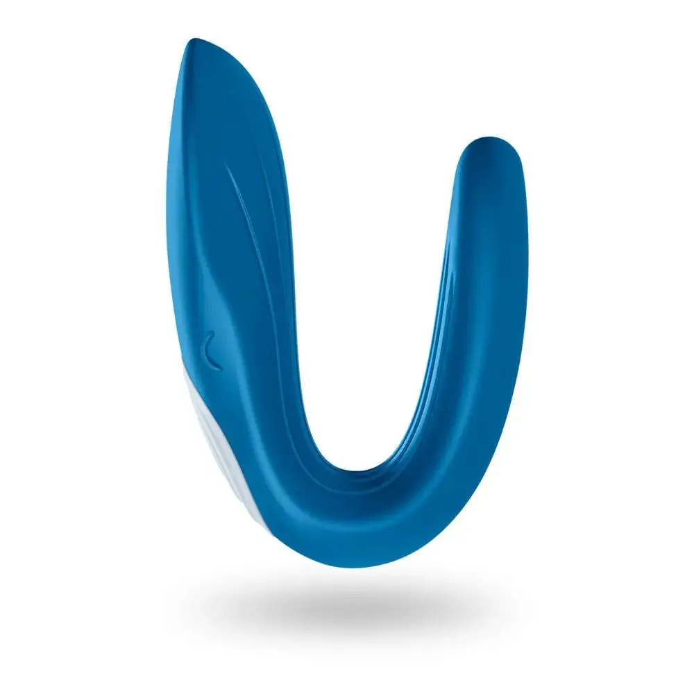 Satisfyer Pro Silicone Blue Bendable Rechargeable Vibrator with 10-functions