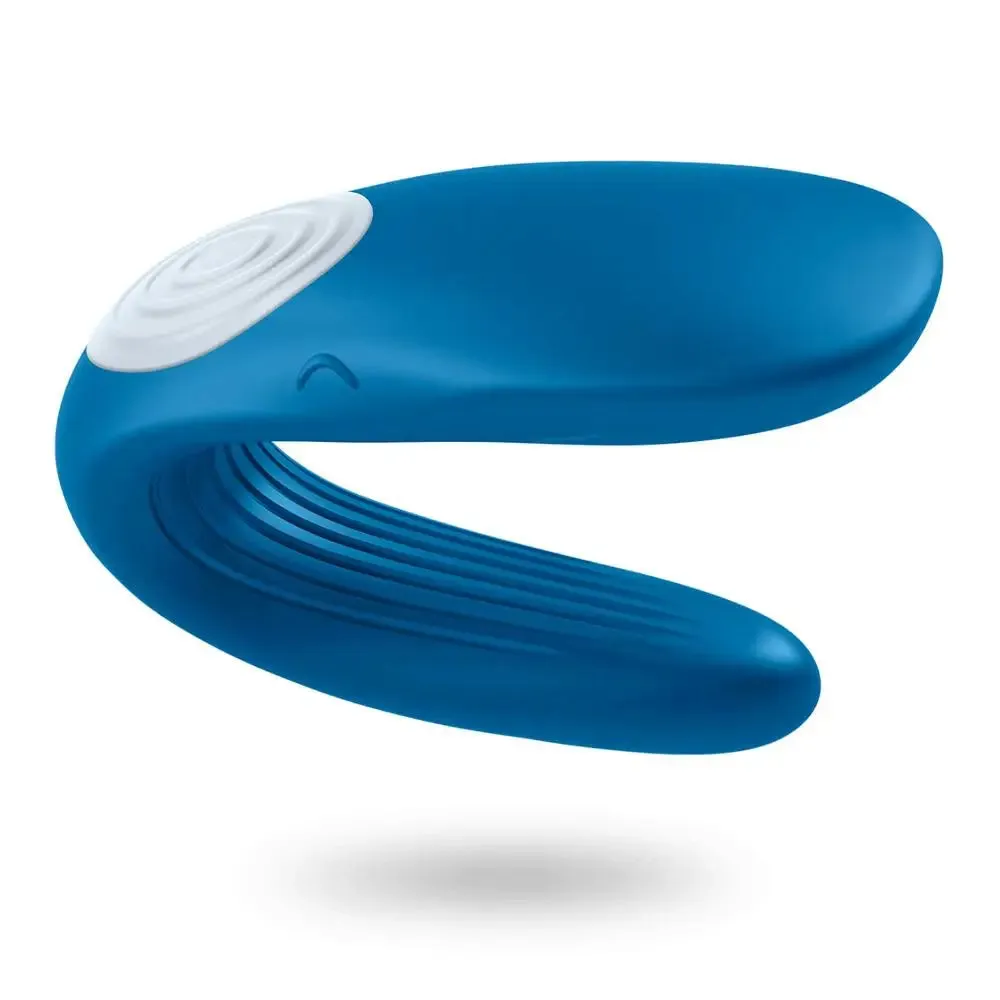 Satisfyer Pro Silicone Blue Bendable Rechargeable Vibrator with 10-functions