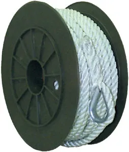 Seachoice Anchor Line Twisted Nylon 3/8"x100ft White 50-40711