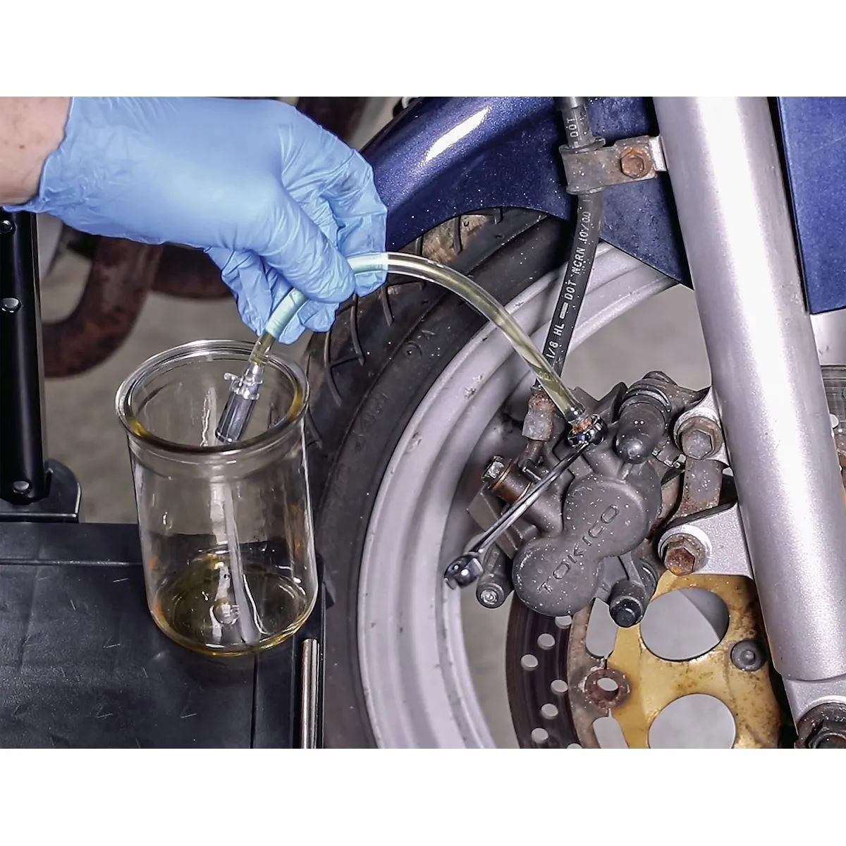 Sealey Weighted Motorcycle Brake Bleeder Servicing Hydraulic Clutches