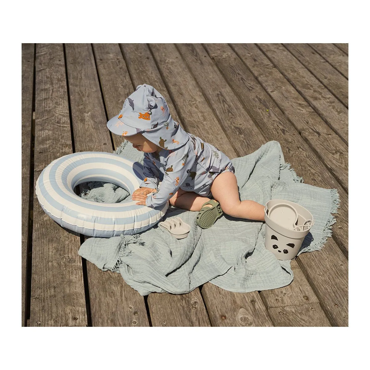 Senia Sun Hat - Sea creature mix