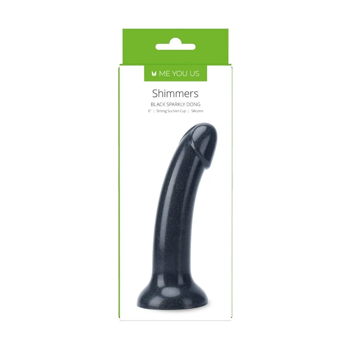 Shimmers Sparkly Dong - 6 Inch Beginners Dildo, strap on compatible