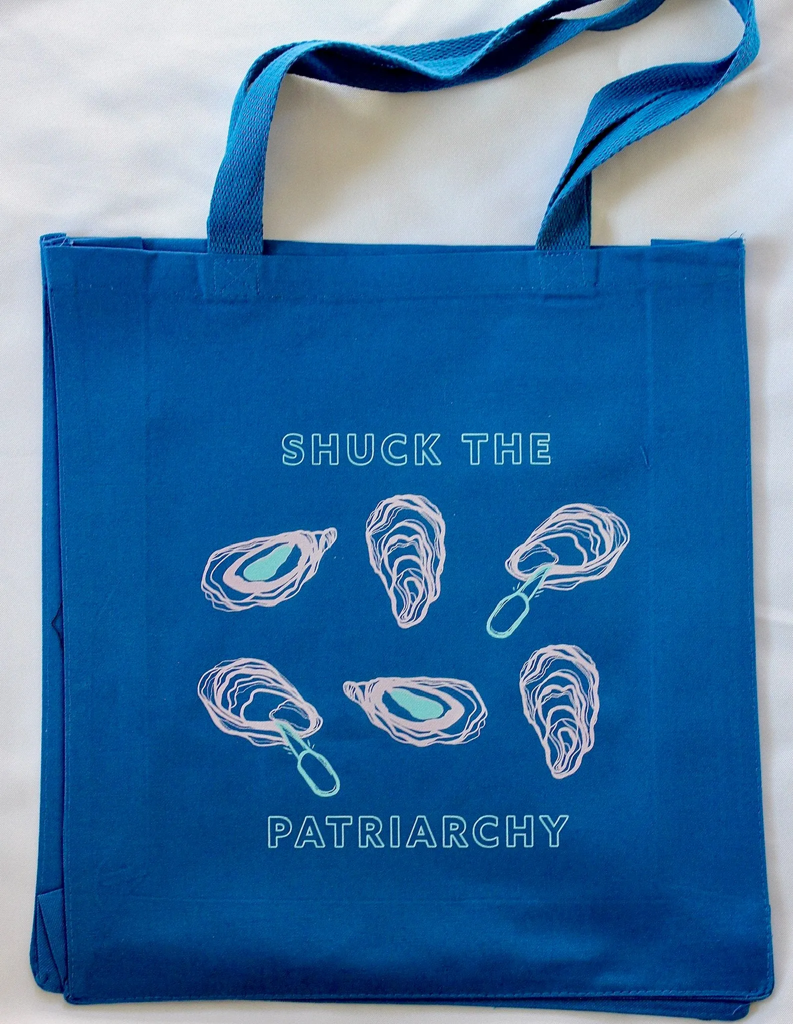 Shuck the Patriarchy Tote Bag