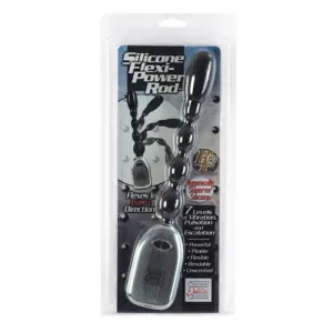 Silicone Flexi-Power Rod Bendable Beaded Probe - Black
