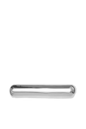 Silver Glossy Bar Barrette