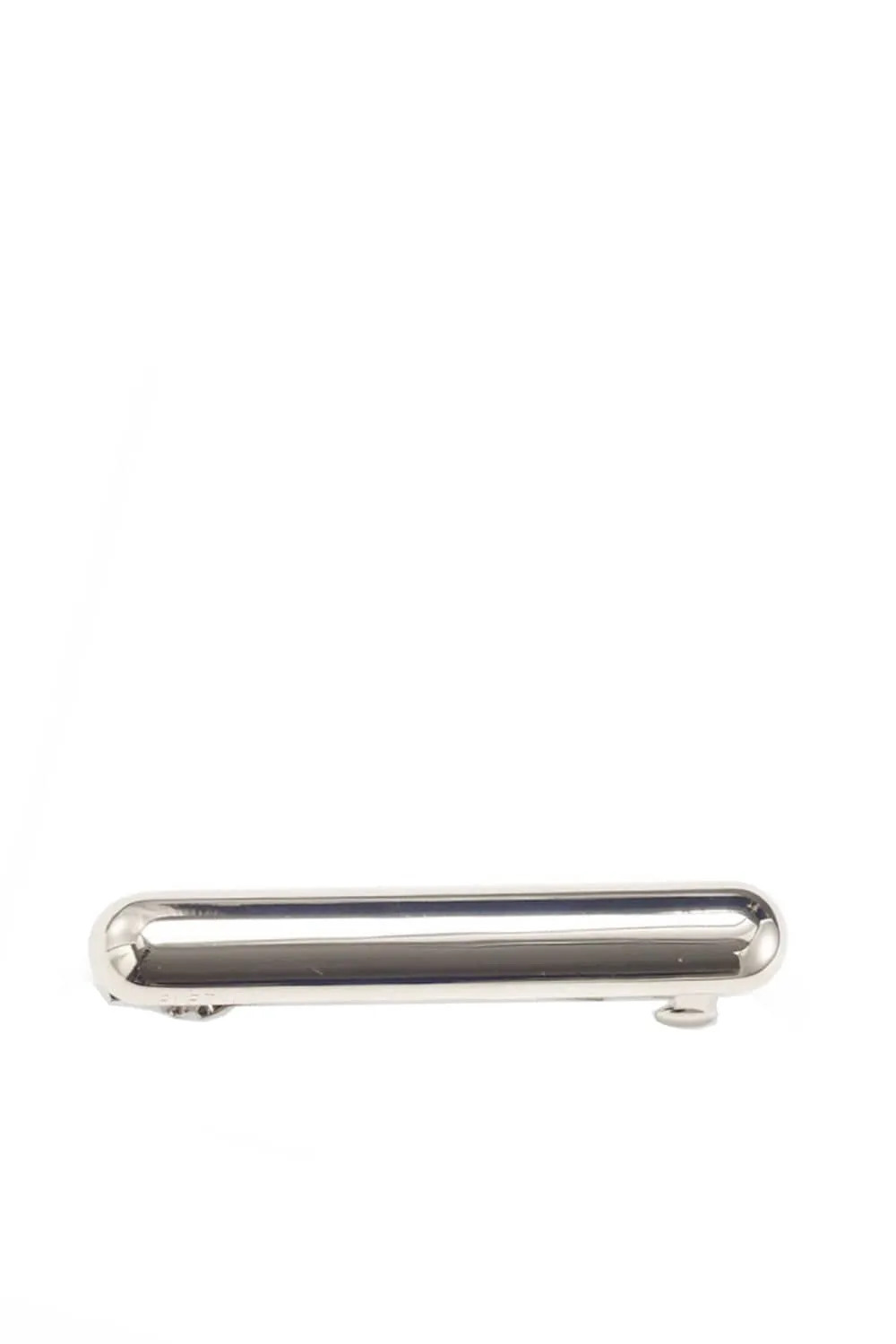 Silver Glossy Mini Bar Barrette