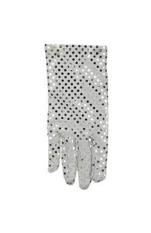 Silver Sequin Glove