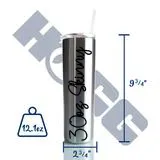 {Single Color Glitter} Tumbler