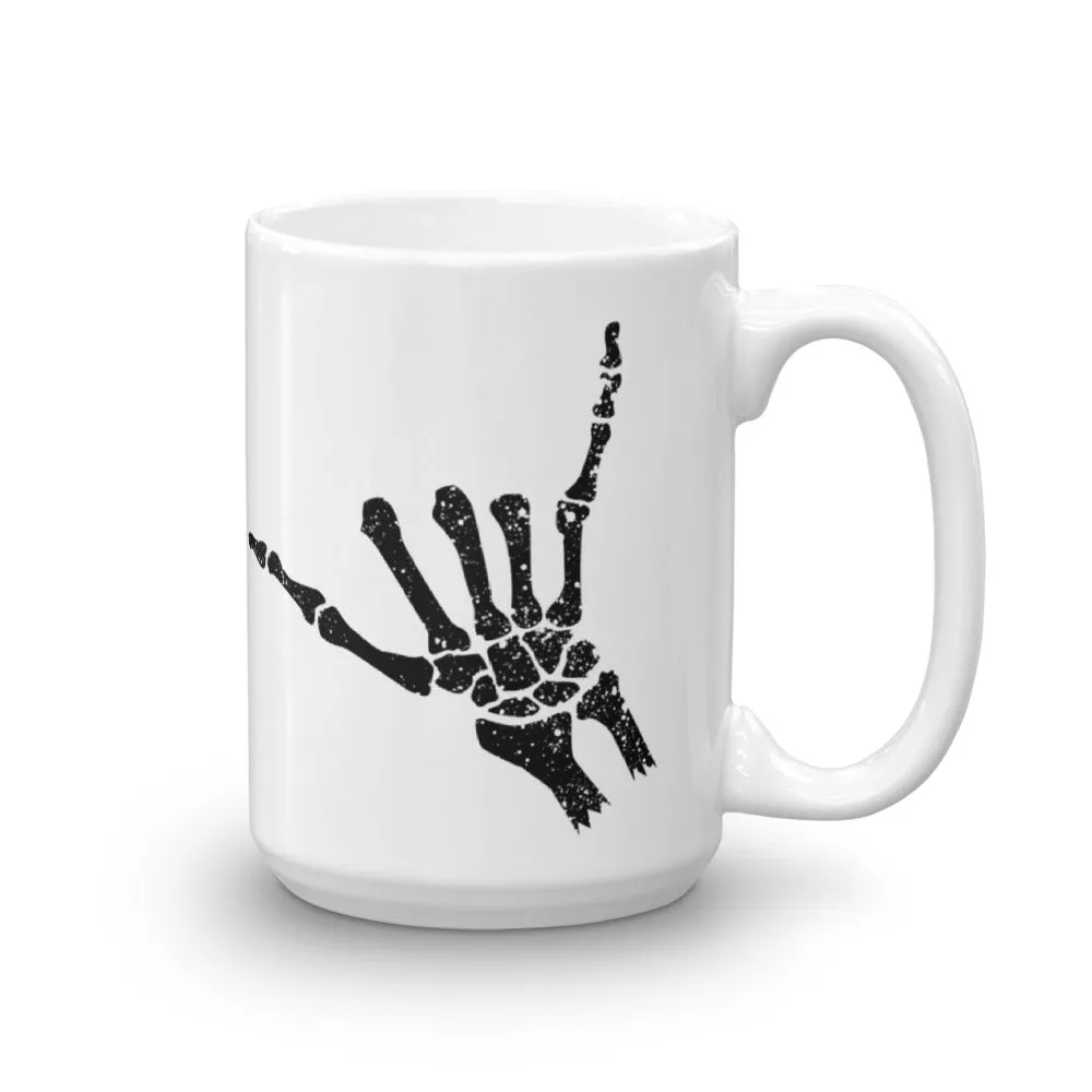 Skeleton Shaka Mug by Cris Cook
