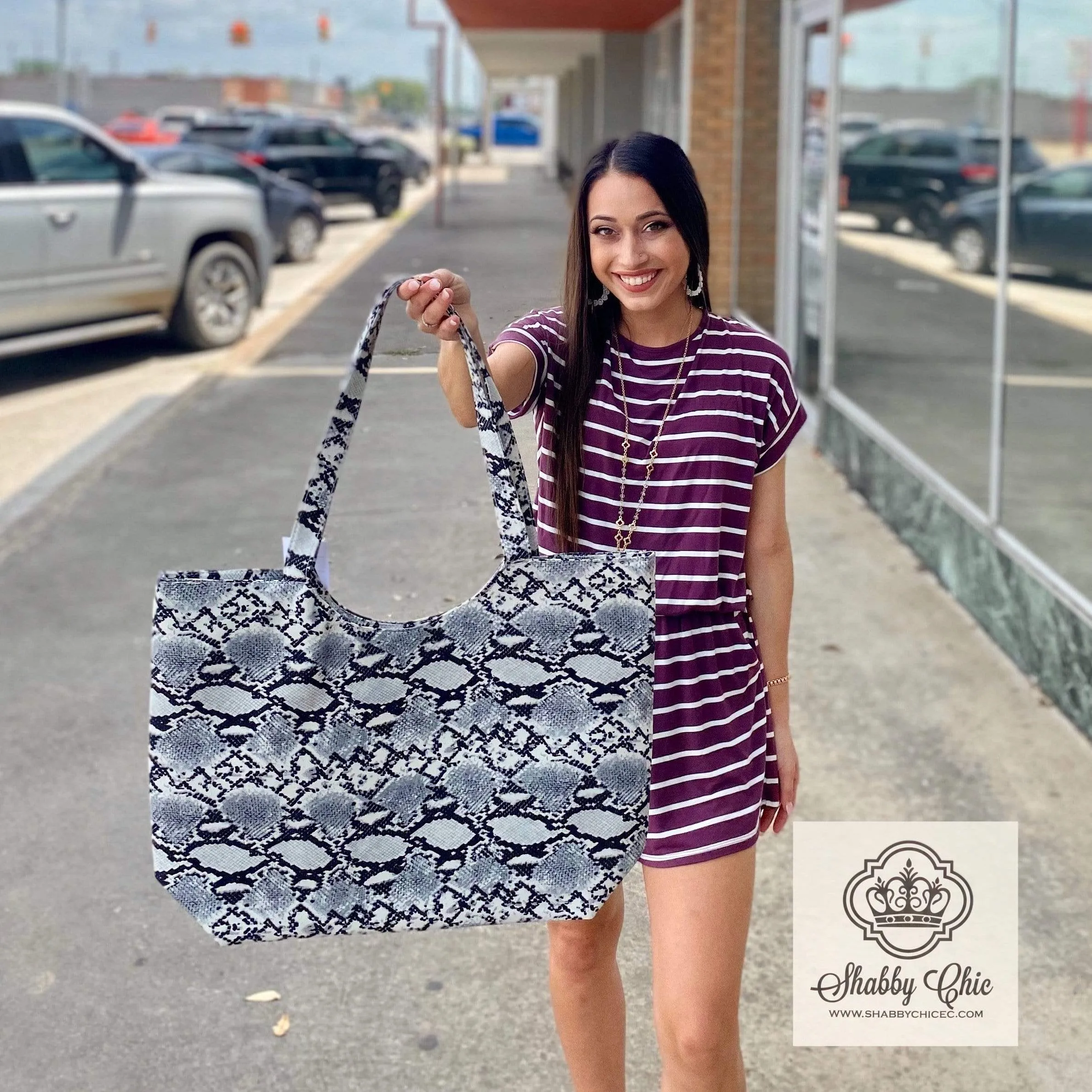 Snakeskin Tote