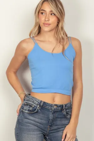 Soft Stretchy Double Strap Slim Fit Tank