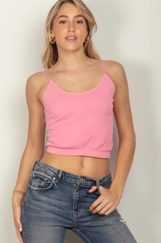Soft Stretchy Double Strap Slim Fit Tank