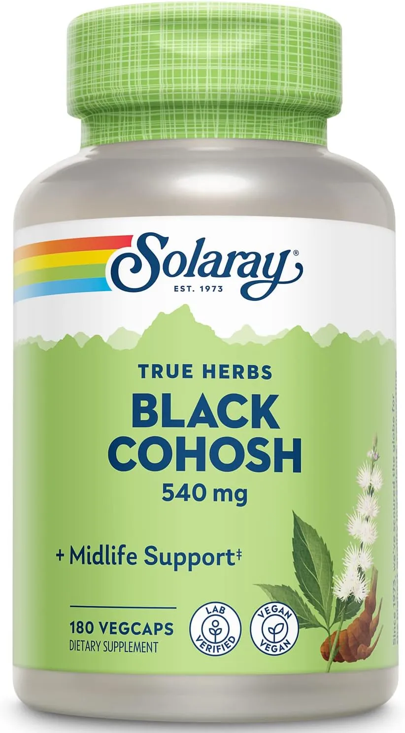 Solaray Black Cohosh -- 540 Mg - 180 Vegetable Capsules