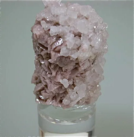 SOLD Calcite on Dolomite, Trepca Complex near Mitrovica, Kosovska Municipality, Kosovo, Mined 2014, Miniature 2.5 X 3.0 X 4.5 cm, $125.  Online 8/19.