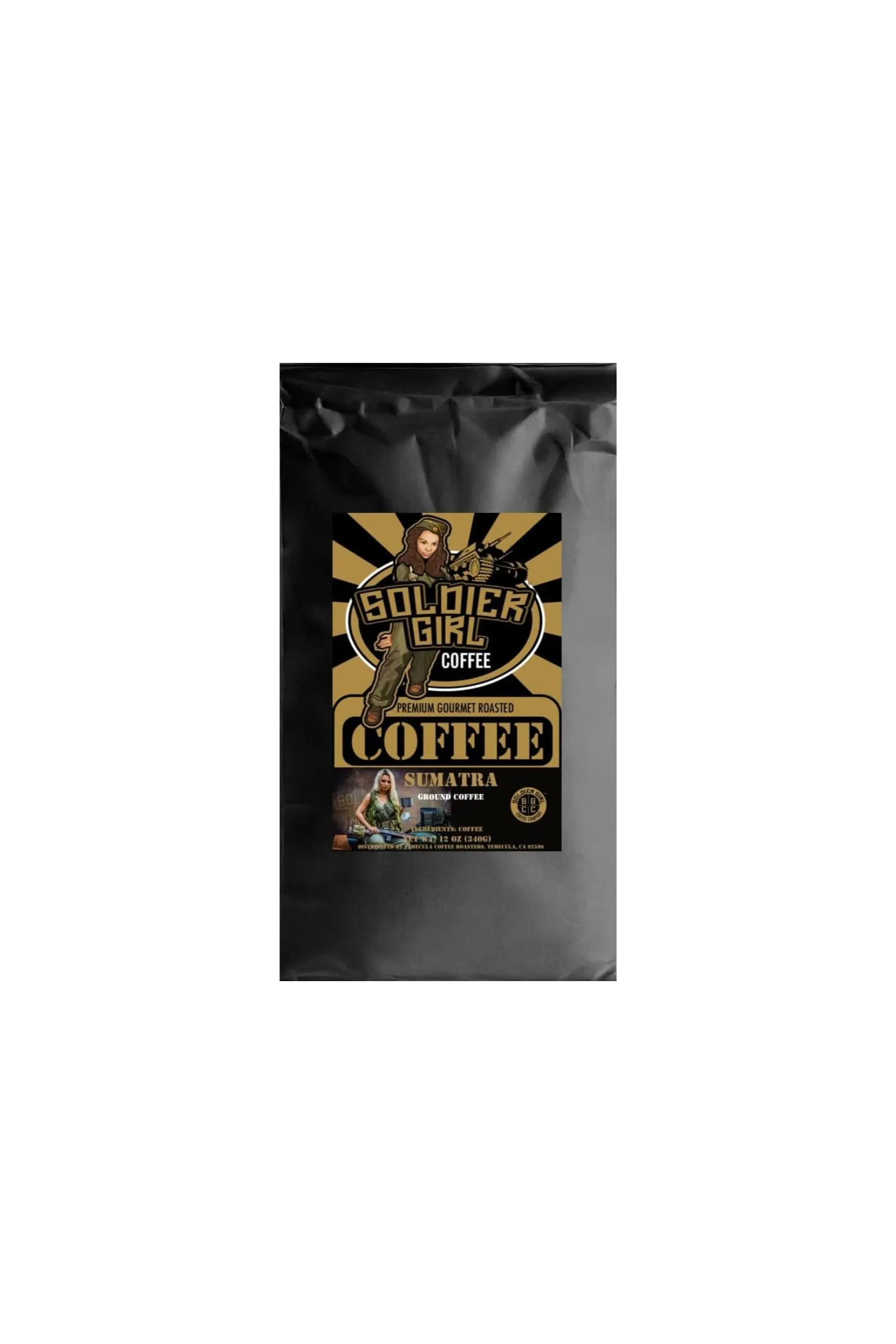 Soldier Girl Coffee Sumatra Coffee Dark Roast/Free Shipping