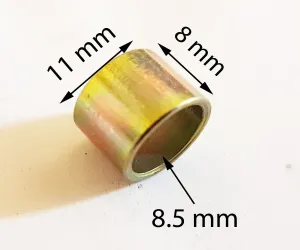 SPA41 SMALL SPACER BUSH MINI QUAD DIRT BIKE 8.5MM X 11MM X 8MM FOR 8MM BOLTS