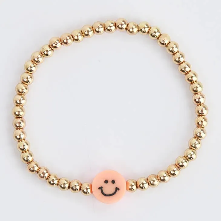 Sparkle Sisters Beaded Happy Face Bracelet