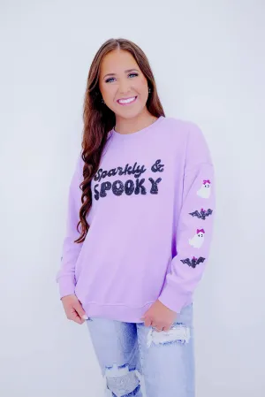 Sparkly & Spooky Sequin Embellished Sweatshirt