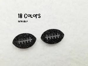 Sparkly Football Stud Acrylic Earrings