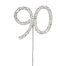 Sparkly Number Cake Decoration