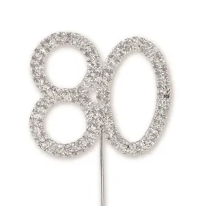 Sparkly Number Cake Decoration