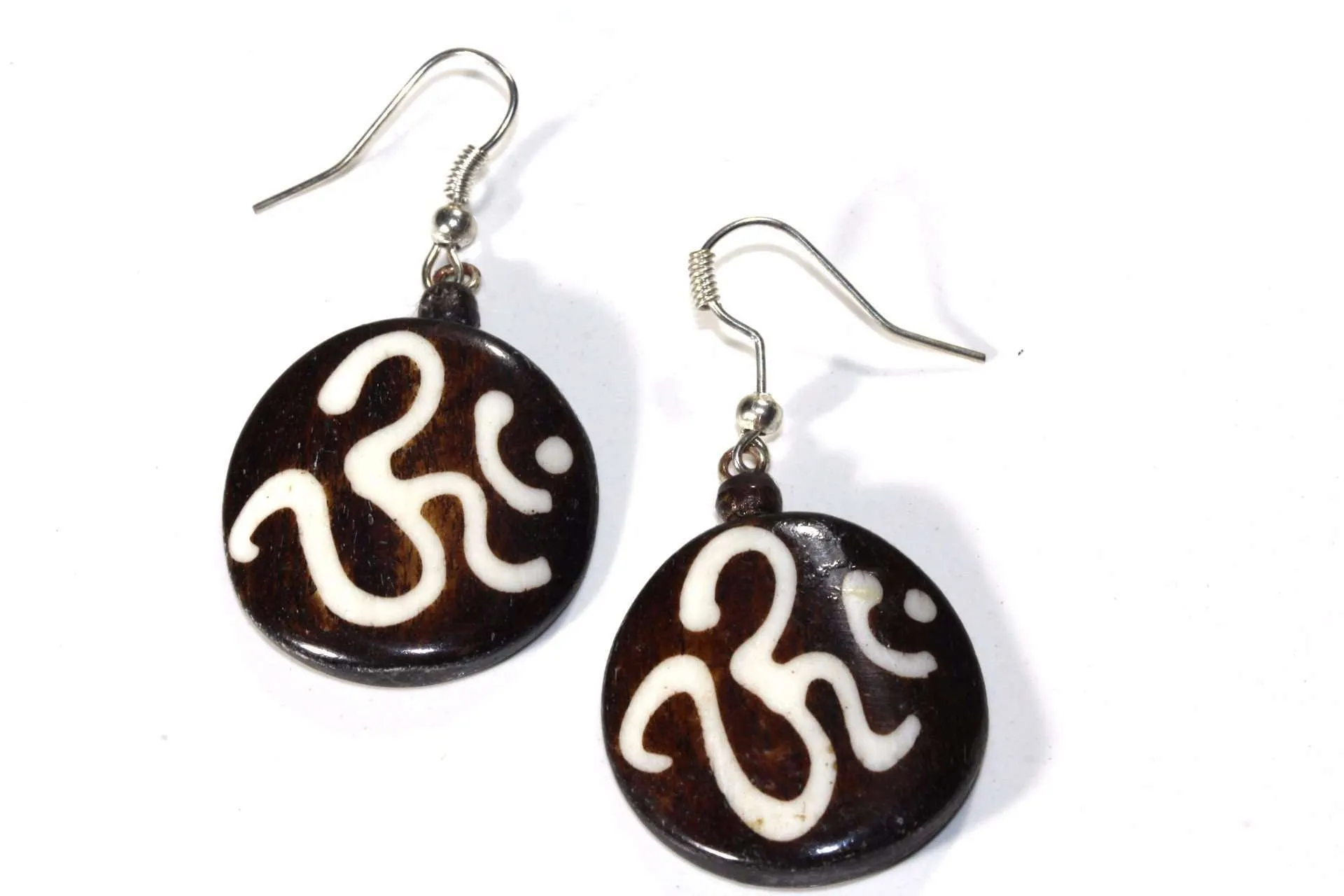 Spiritual Symbols Tribal Bone & Horn Earrings
