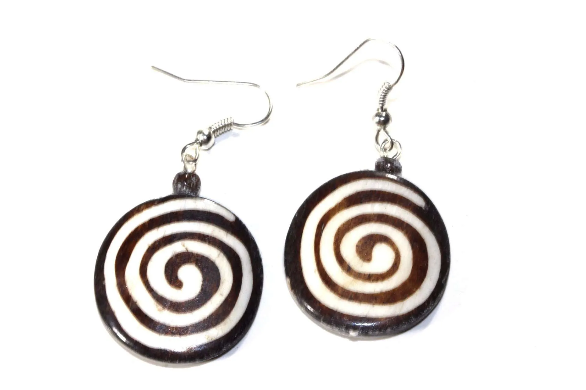 Spiritual Symbols Tribal Bone & Horn Earrings