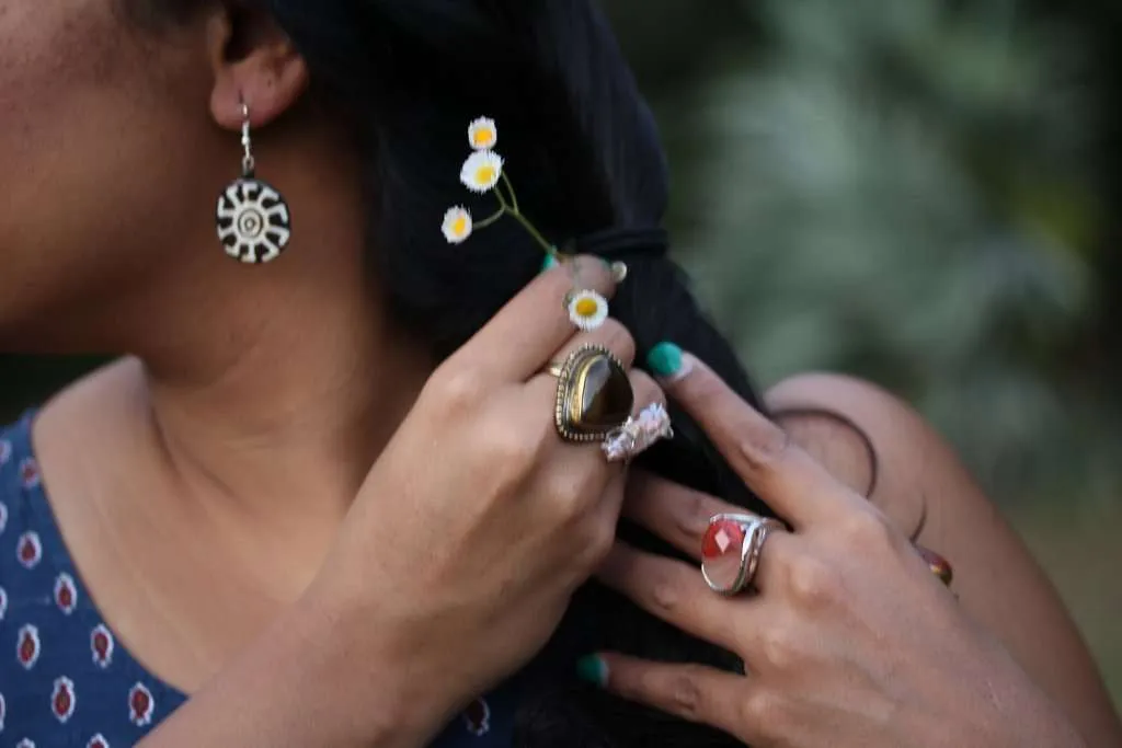 Spiritual Symbols Tribal Bone & Horn Earrings