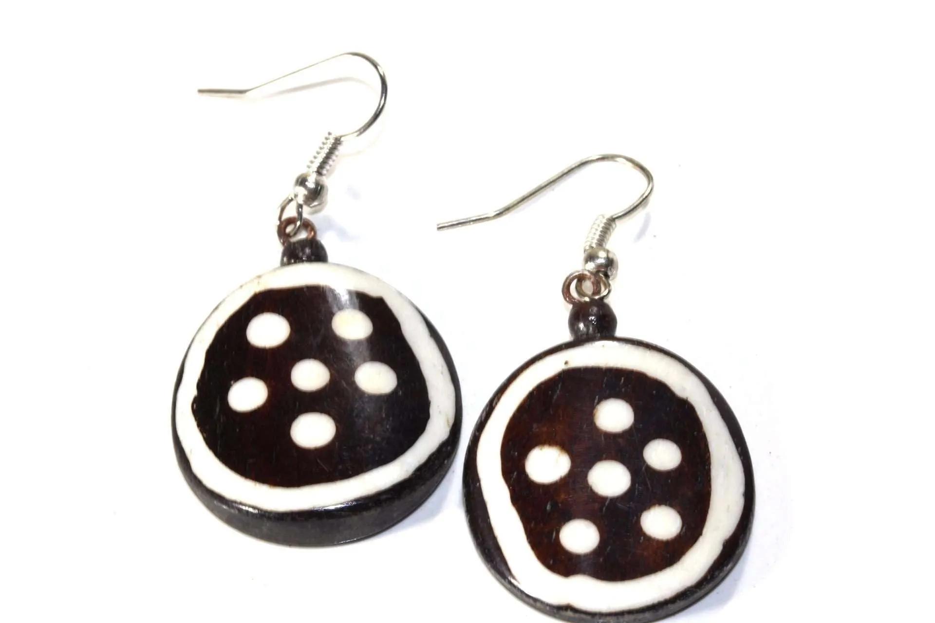 Spiritual Symbols Tribal Bone & Horn Earrings