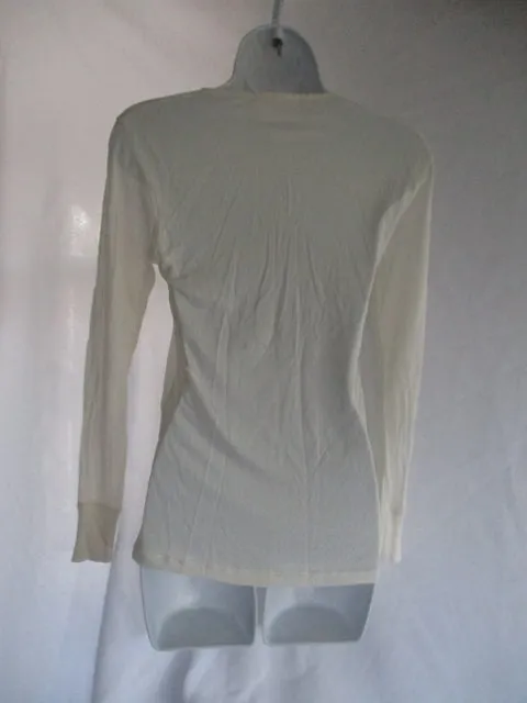 SPORTSILKS Base Layer Top Pure Imperial Silk CREME WHITE M Shirt Womens