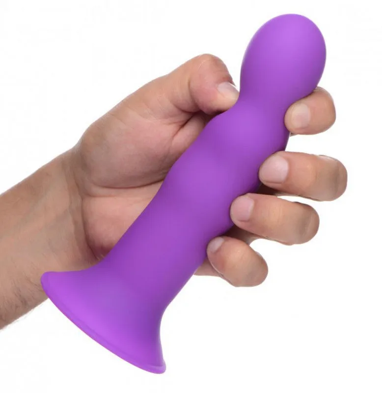Squeeze It Squeezable Wavy Dildo - Purple