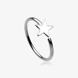 Star Bendable Hoop Ring